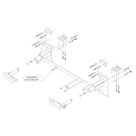 Roadmaster EZ4 BASE PLATE KIT- REMOVABLE ARMS 521452-4